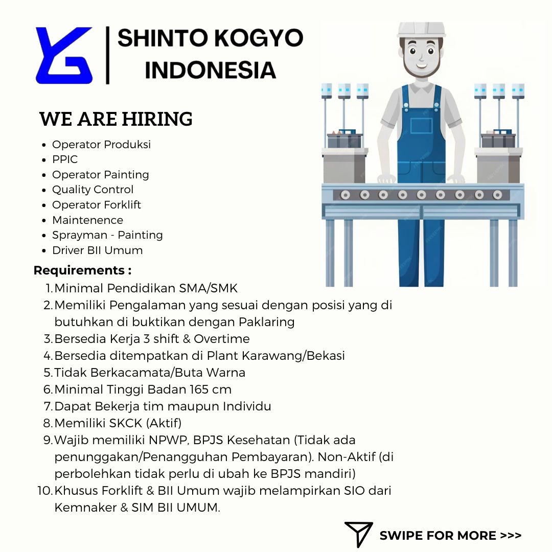 Lowongan Kerja PT Shinto Kogyo Indonesia Cikarang Terbaru 2025 5 1749263210677